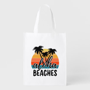 Aloha BEACHES Grocery Bag