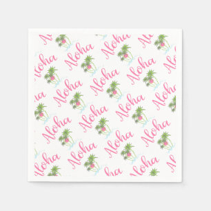 Aloha-Beaches Hawaiian Style Party Cool Paper Napkins
