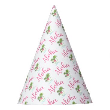 Aloha-Beaches Hawaiian Style Party Fun Party Hat Aloha-Beaches Hawaiian Style Party Fun Party Hat