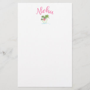 Aloha Beaches Hawaiian Style Summera Stationery