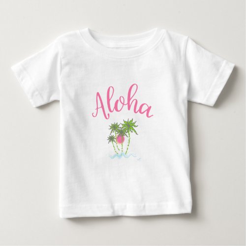 Aloha_Beaches Hawaiian Style Vacation Cool Baby T_Shirt