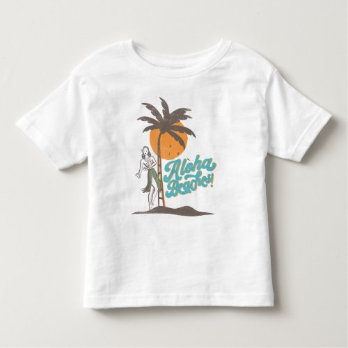Aloha Beaches Hula Girl Hawaii Hawaiian Retro Toddler T_shirt