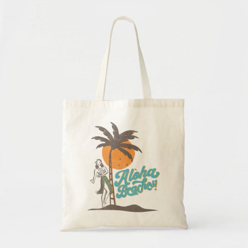 Aloha Beaches Hula Girl Hawaii Hawaiian Retro  Tote Bag