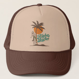 Aloha Beaches Hula Girl Hawaii Hawaiian Retro Trucker Hat