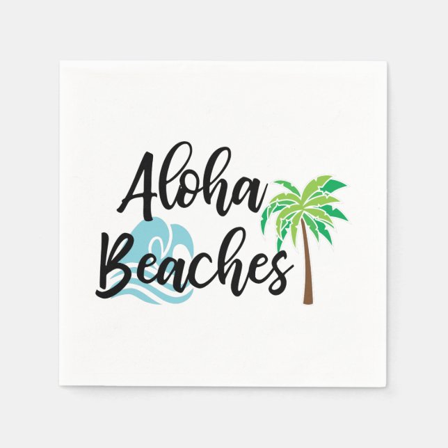 aloha beaches napkins (Front)