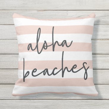 Aloha Beaches Outdoor Outdoor Pillow Aloha Beaches Outdoor Outdoor Pillow