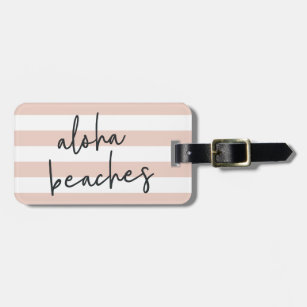 Aloha Beaches Personalized Luggage Tag