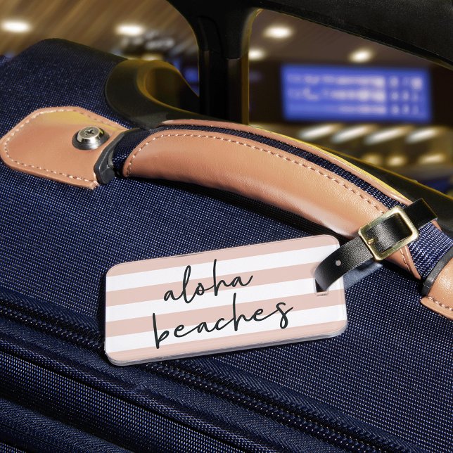 Aloha Beaches Personalized Luggage Tag (Creator Uploaded)