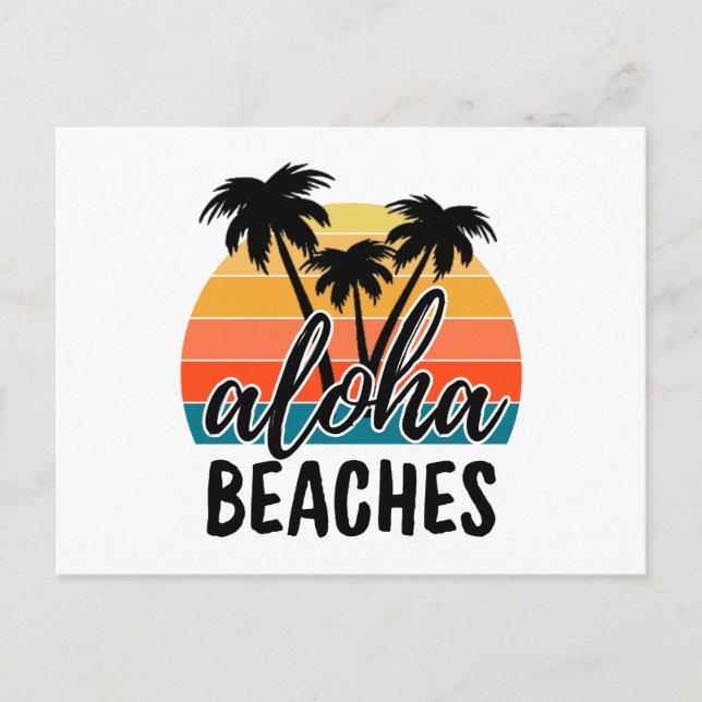 Aloha BEACHES Postcard (Front)