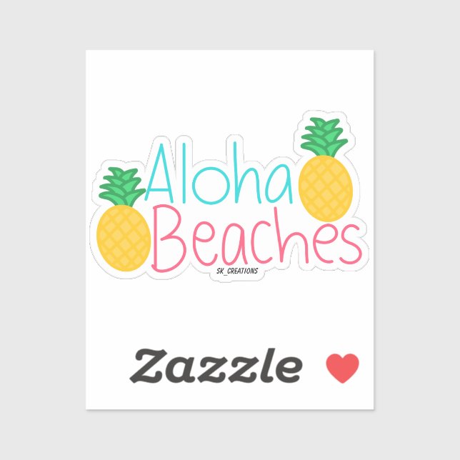 Aloha Beaches Sticker (Sheet)