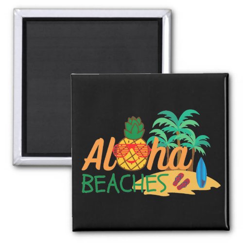 Aloha Beaches Summer Magnet