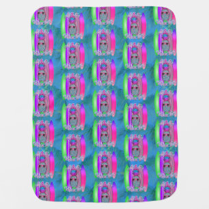 Aloha Beaches Summer Surf Pineapple Baby Blanket
