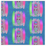 Aloha Beaches Summer Surfing Pineapple Fabric