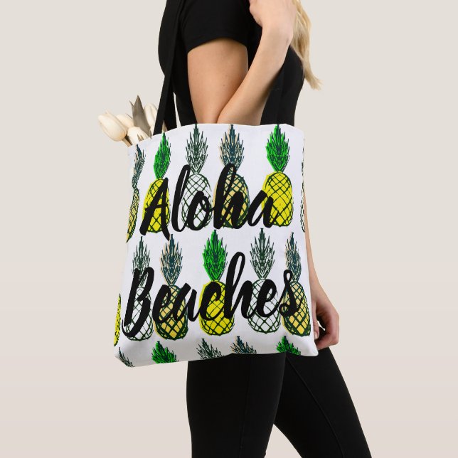 Aloha Beaches Tote Bag (Close Up)
