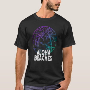 Aloha Beaches Tropical Hawaiian Summer Island Vaca T-Shirt