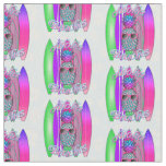 Aloha Beaches Tropical Surf Pineapple Fabric