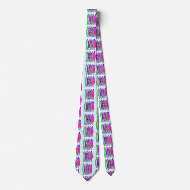 Aloha Beaches Tropical Surf Pineapple Neck Tie (Front)