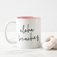 Aloha Beaches Two-Tone Coffee Mug