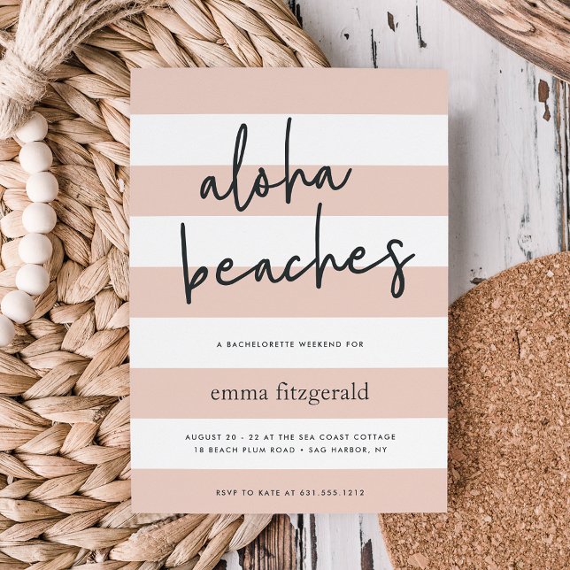 Aloha Beaches | Weekend Getaway Invitation (Creator Uploaded)