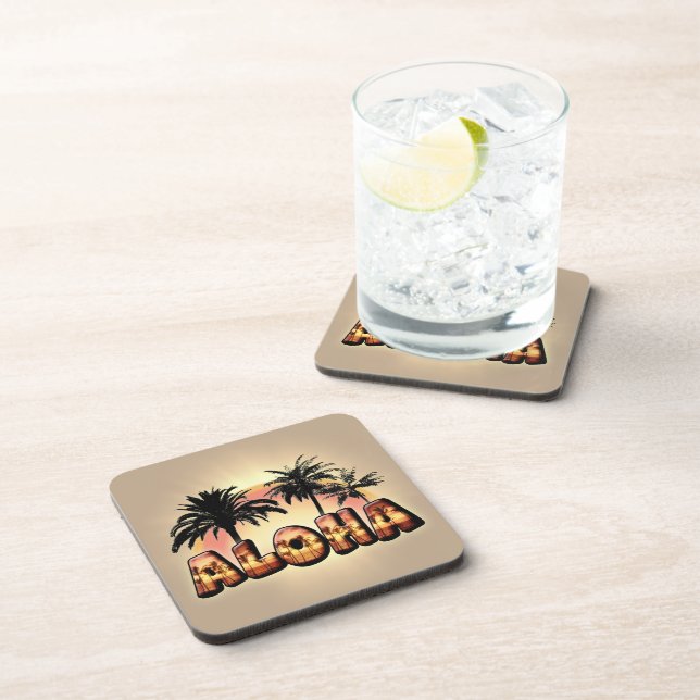 Aloha Beverage Coaster (Right Side)