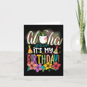 Aloha Birthday Hawaiian Aloha Beaches Hawaii Card
