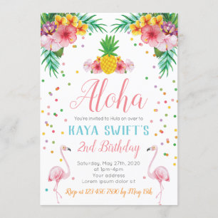 Aloha Birthday Invitation