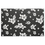 Aloha Black Classic Hawaiian Seamless Pattern Fabric