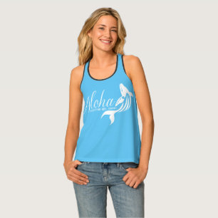 Aloha Blue Hawaii Whale Hanauma Bay! Tank Top