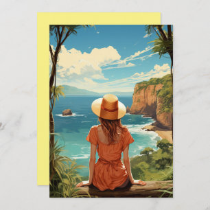 Aloha Breeze, Greetings from tropical island Holiday Card