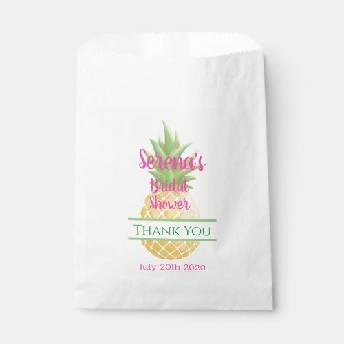 Aloha Bride Pineapple Favor Bag