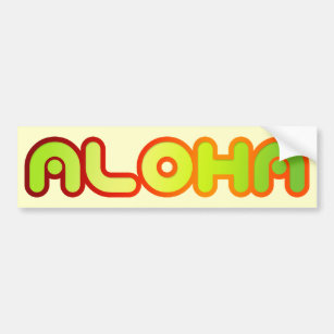 Aloha Bumper Sticker