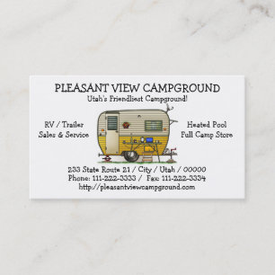 Aloha Camper Trailer Business Card