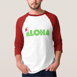 "ALOHA" CHRISTMAS MEN'S 3/4 SLEEVE RAGLAN SHIRT