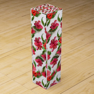 Aloha Collection Lush Vibrant Floral Botanicals Wine Box