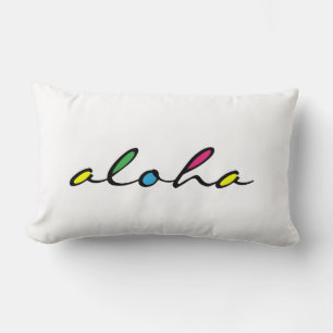 ALOHA colourful Lumbar Pillow