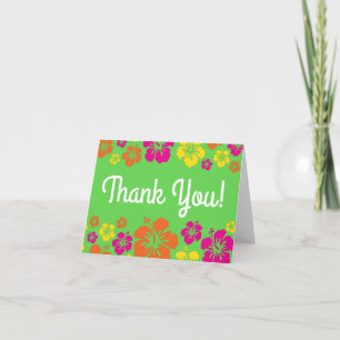 Aloha Cute Hawaiian 1st Birthday Party Theme Card