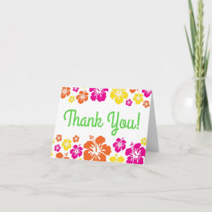 Aloha Cute Hawaiian 1st Birthday Party Theme Card