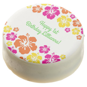 Aloha Cute Hawaiian Kid's Birthday Party Chocolate Covered Oreo