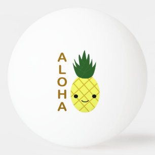 Aloha Cute Kawaii Pineapple Ping Pong Ball