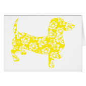 Aloha Dachshund Yellow (Front Horizontal)