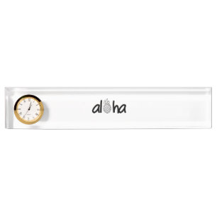 Aloha Desk Name Plate