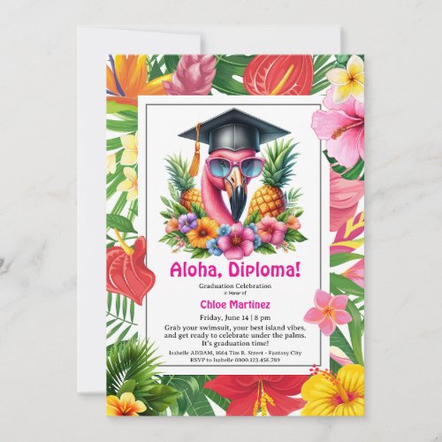 Aloha Diploma! Tropical Graduation Pool Party 