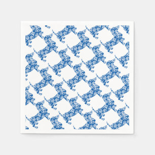 Aloha-Doxie-Blue Paper Napkins