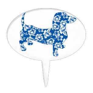 Aloha Doxie Dachshund Cake Topper