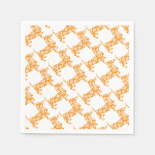 Aloha-Doxie-Orange Napkins