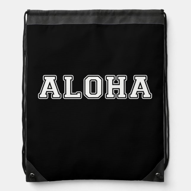 Aloha Drawstring Bag (Front)
