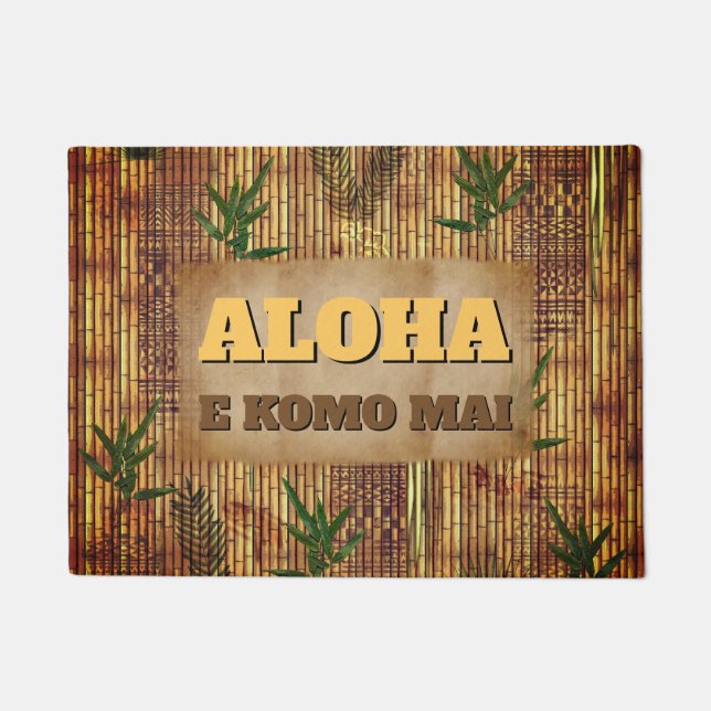 Aloha - E komo mai Doormat (Front)