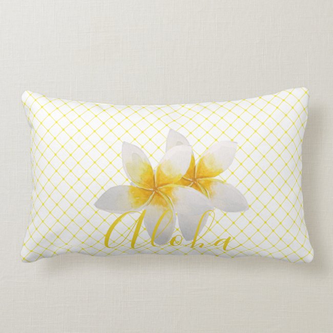 Aloha | Elegant Tropical Flower & Yellow Trellis
