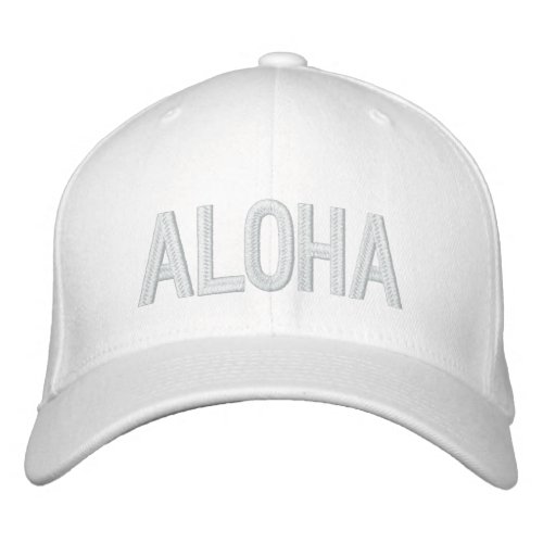 ALOHA EMBROIDERED BASEBALL CAP