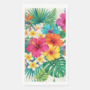 Aloha Floral Bloom Tropical Guest Towel